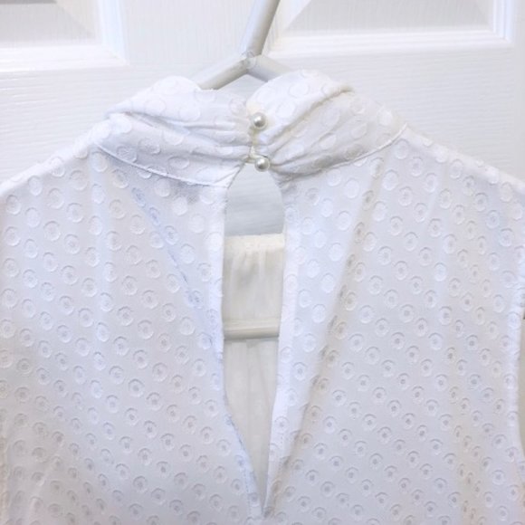 NEW White Blouse with Bow - Picture 9 of 10